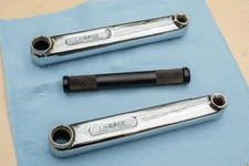 Haro Lineage 3-piece BMX 175mm Crankset w/ 19mm Spindle Chrome  NOS