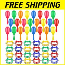 Colorful 48 Pcs Shaker Musical Instruments Set
