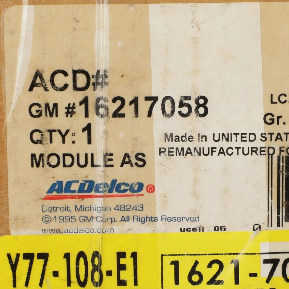 Módulo de control del motor genuino GM 1997-1998 Buick Chevrolet Pontiac ECM 16217058 Foto 4 de 4