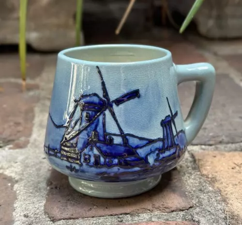 WELLER POTTERY RHEAD FAIENCE MUG....ARTIST SIGNED & MINT!