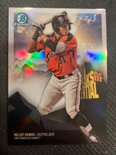 QTY: 2018 Bowman Chrome - Heliot Ramos GIANTS Peaks of Potential Rookie #PP-HR
