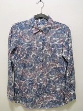 orvis women  s button down shirt Paisley long sleeve 100 cotton Size8