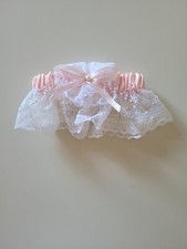 Victorias Secret 80s Garter Bride Bridal Chantilly Lace Bow vintage