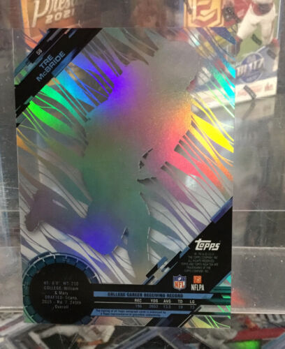 2015 TOPPS HIGH TEK #56 TRE MCBRIDE RC AUTO Titans Football π₯ - Picture 4 of 6