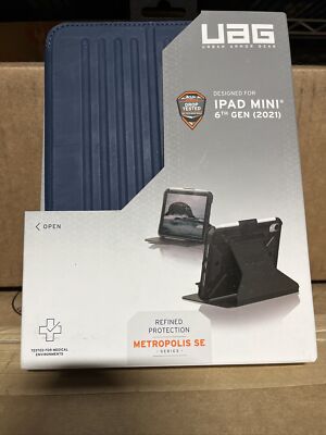 UAG Urban Armor Gear Metropolis SE Case For iPad Mini 6th Gen 2021 8.3'' Blue NEW