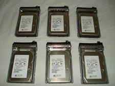 [LOT OF 6] Hitachi Ultrastar 147Gb 15K SAS 3.5" hard drives, Used/Good Condition