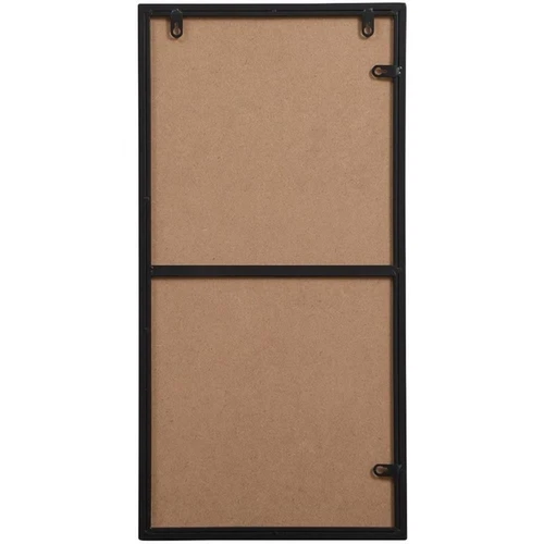 Elegant Decor Eternity 28" x 14" Modern Metal Frame Mirror in Black - Picture 5 of 8