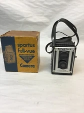 Rare Spartus Full-Vue Twin Lens Reflex Camera with Shoulder Strap VTG *READ*