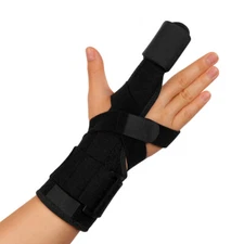 Finger Trigger Splint Straightening Curved Locked Mallet Wrist Brace Support 