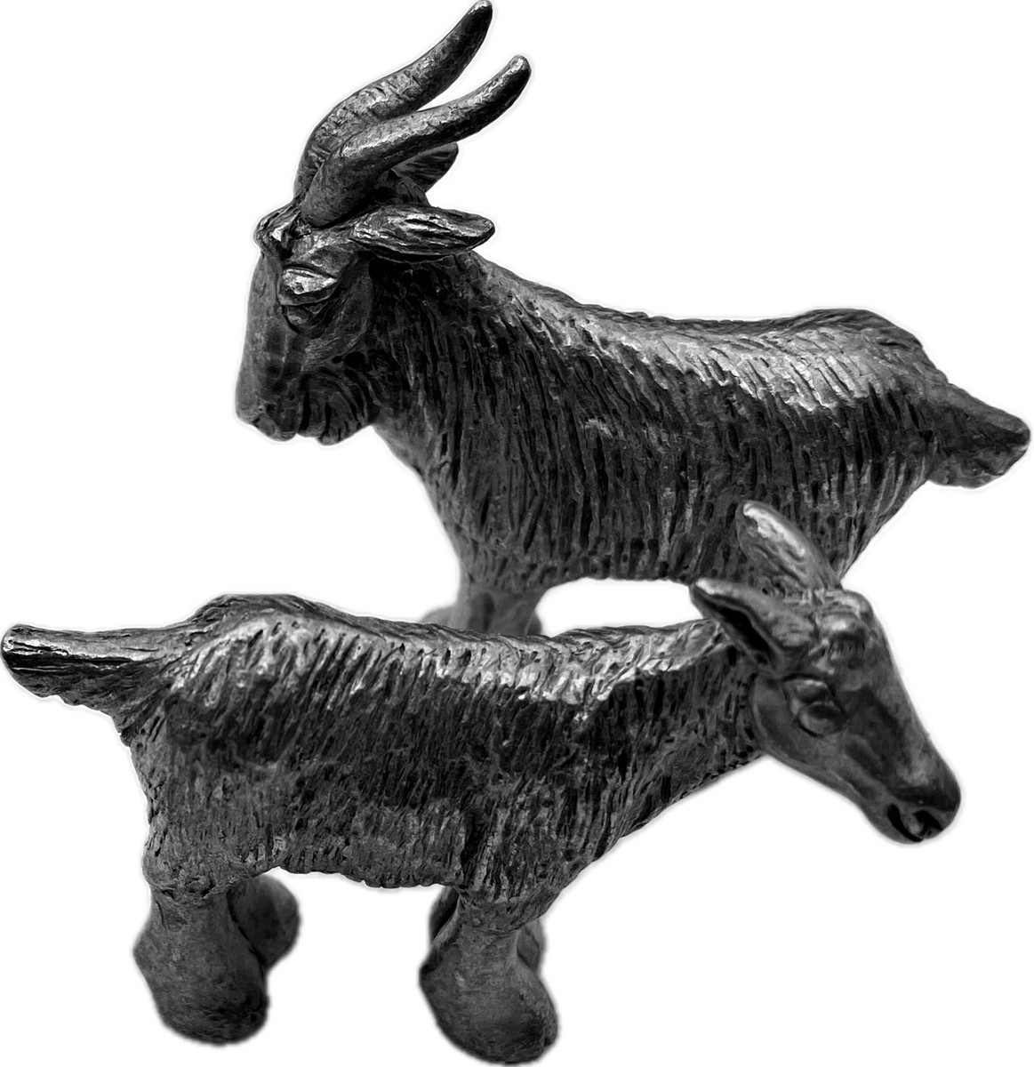 Hudson Pewter Noah's Ark Collection male female billy GOATs