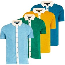 NEW MADCAP MENS RETRO 50s 60s 70s TERRY TOWELLING Terrycloth SHIRT SALTON MC1056