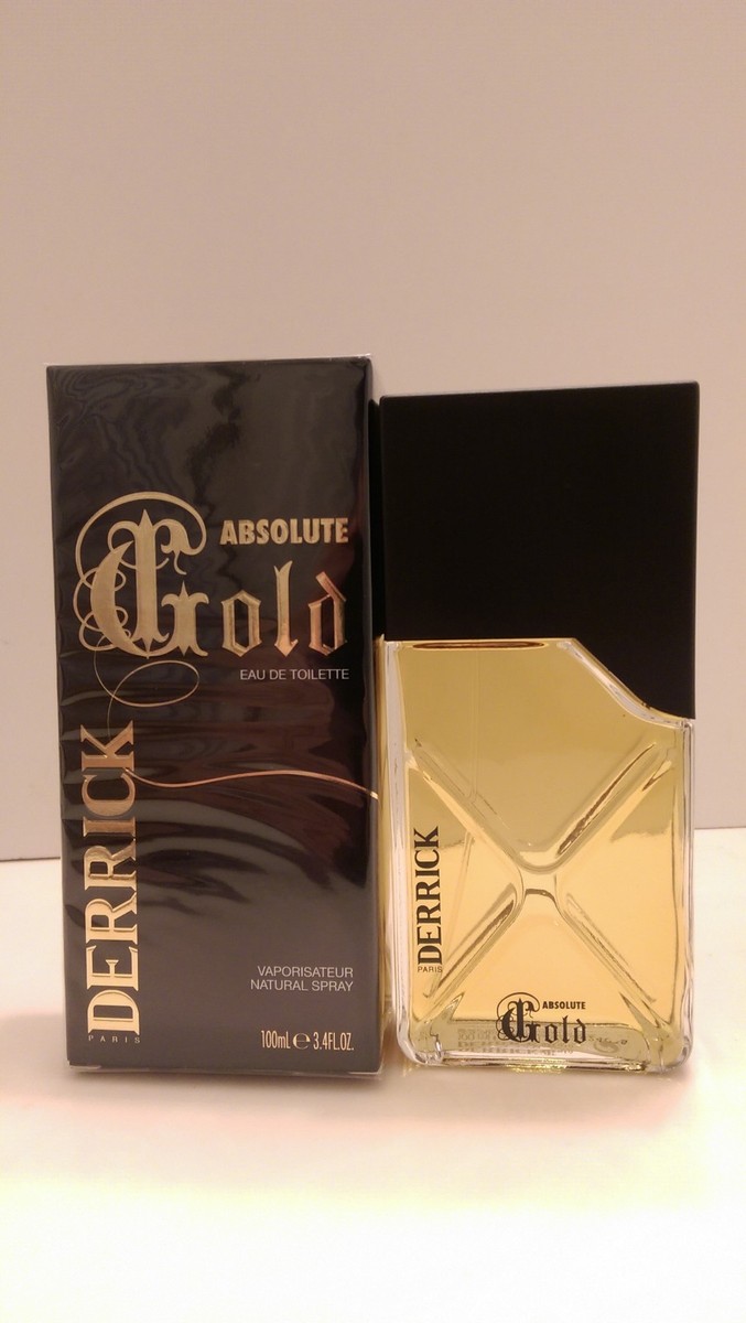 DERRICK ABSOLUTE GOLD EAU DE TOILETTE SPRAY OZ 100 ML NEW IN