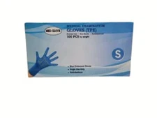 Blue Medical Exam Gloves (TPE) Powder Free / Non Sterile / Ambidextrous
