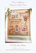 FICHE POINT DE CROIX ATELIER BRODERIE IL POSTO DELLA FELICITA CUORE E BATTICUORE