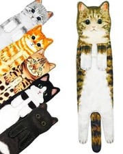 PAT JUUMG Funny Cat Hand Towels for Bathroom Kitchen Decor Assorted Colors