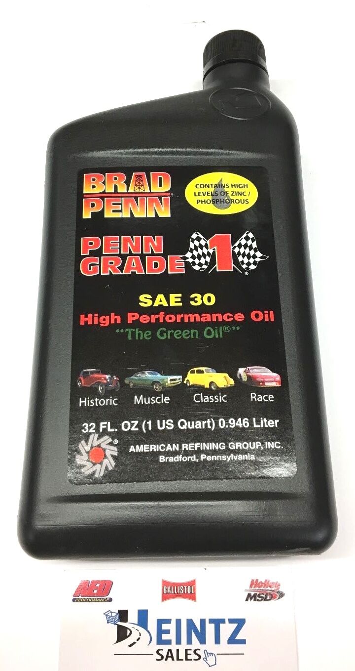 Brad Penn 009-7139 SAE 30W Grade 1 High Performance Oil Racing O