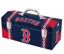 Boston Red Sox Metal Tool Box MLB Team Promark Divider Tray