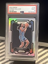 2023-24 Panini Prizm Cason Wallace #139 Silver Rookie Card RC PSA 9 Mint