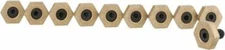 10 Pack Mitee-Bite 10204 Workholding Fixture Clamps (1/4-20 Stud) 5/8" Brass Hex