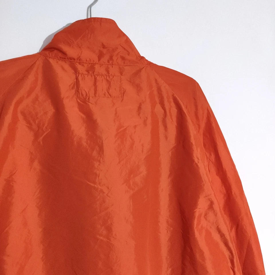 Ralph Lauren Mens XL Windbreaker Jacket Orange Vintage 90s Y2K Full Zip Sports - Image 3 of 4