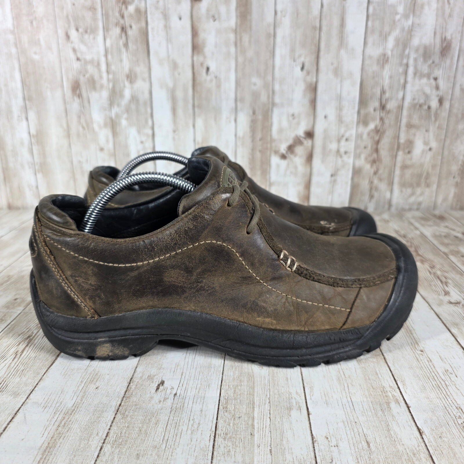 Scarpe da passeggio Keen Oxford in pelle casual comode marroni US 10 EU 43