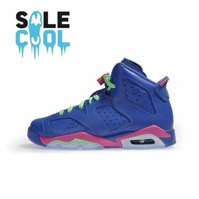 Nike Air Jordan VI 6 Retro GS Game Royal Blue Pink 543390-439 | eBay