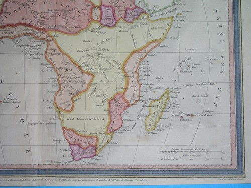 1831 RARE ORIGINAL MAP SOUTH AFRICA KENYA MAURITIUS TANZANIA MALI TOGO ZAMBIA - Picture 5 of 8