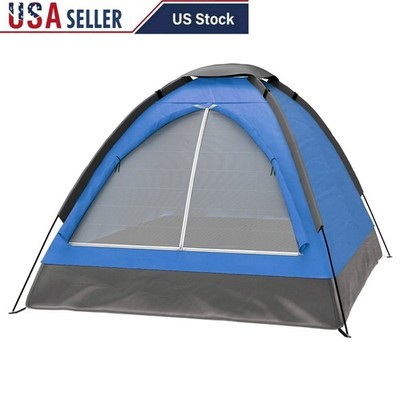 Lightweight 2 Person Camping Tent Easy Setup Outdoors Rain Fly Storage Pocket US
