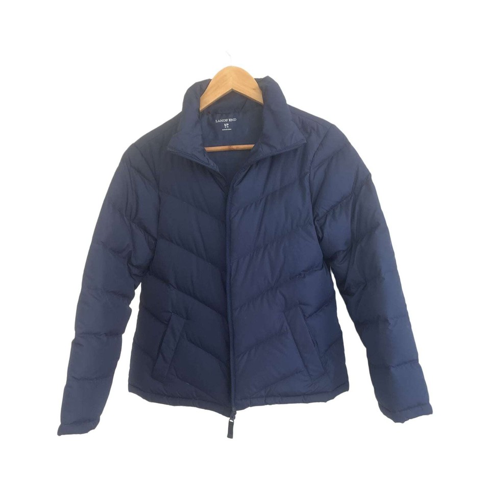 Lands' End Puffer Jacket Size S Excellent Condition #39138