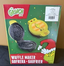 Dr. Seuss The Grinch Waffle Maker * Whimsical Christmas Holiday Breakfast *NEW*
