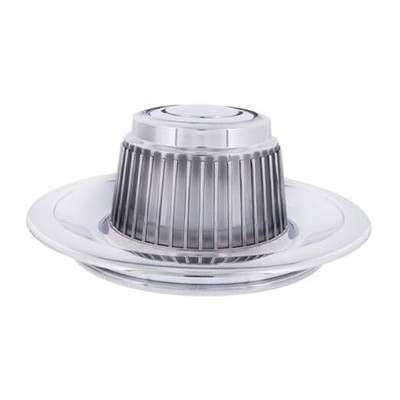  C687001 Chrome Plastic Rallye Center Hub Cap Covers for 1968-70 Chevy Camaro, 