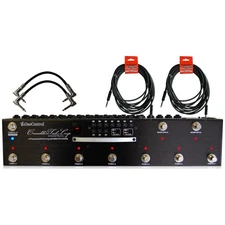 One Control OC10 Crocodile Tail Loop Programmable Looper with MIDI w/ 4 Cables