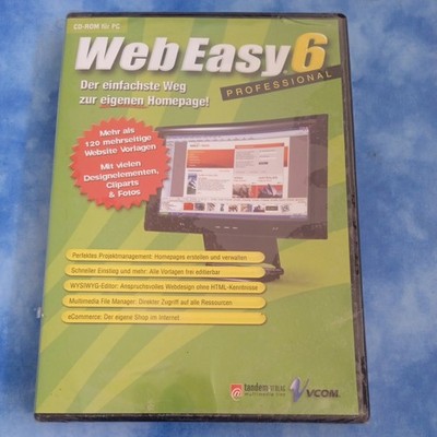 Web Easy 6 Professional / CD-Rom für PC / Websites erstellen / 900023