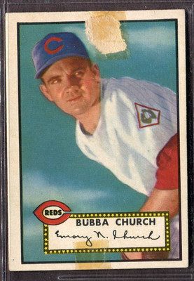 1952 Topps Set-Break #323 Bubba Church LOW GRADE (crease) *JAYSACE*