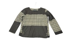 Loveudear Plaid Whimsigoth Dark Witch Top Blouse Large