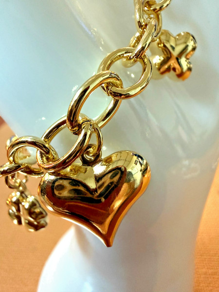 Alternate view of Cupid Adjustable Bracelet 14k Gold Plated, Charm Design.