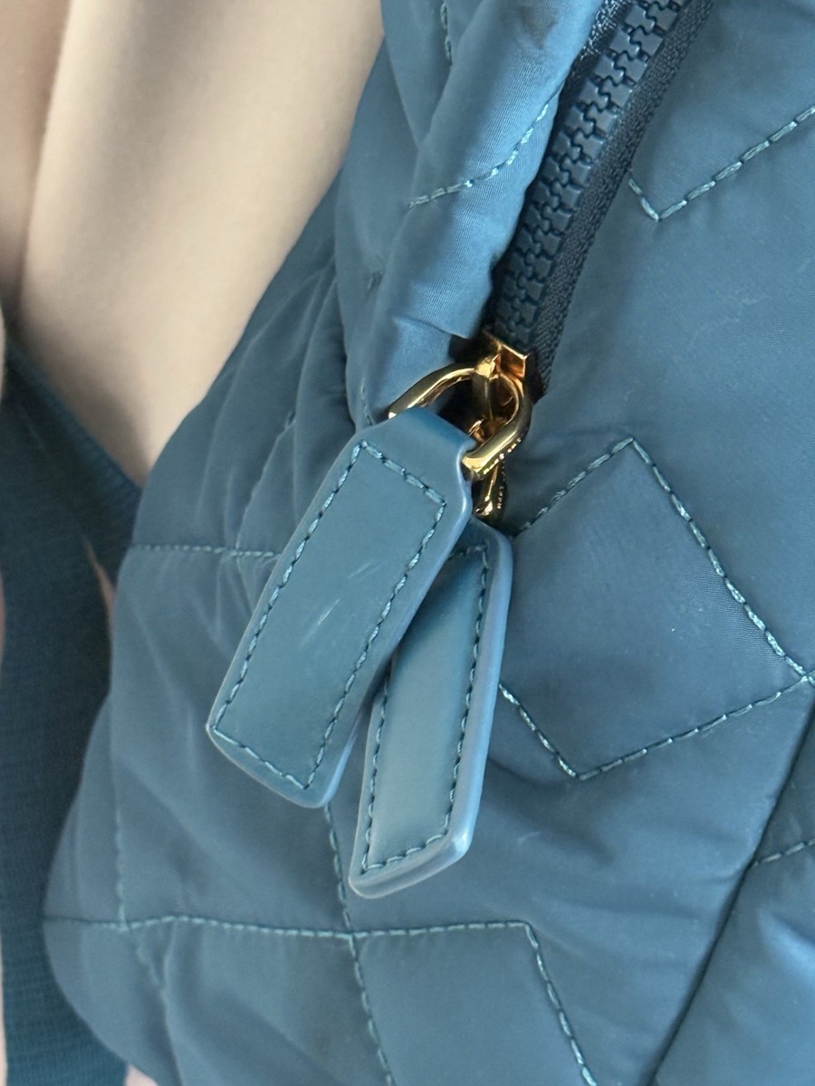 Marc Jacobs Crosby Quilted Nylon Backpack Teal Green Zip Pocket Adjustable Marc Jacobs Crosby Quilted Nylon Backpack Teal Green Zip  main image 2