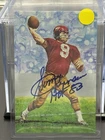 Sonny Jurgensen Goal Line Autograph Blue Ink “HOF 83” JSA CG22439