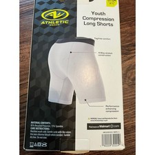 Athletic Works Youth Compression Long Shorts Size S/CH 6-7 New In Open Box
