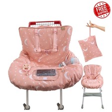 Del and Fin Pink Shopping Cart Cover High Chair Baby Water Resistant