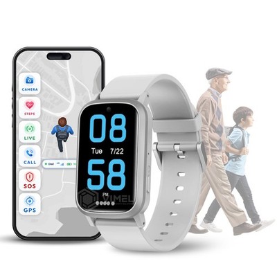 Personal GPS Tracker Watch 4G SOS Real Time Video Call Family App Mini White