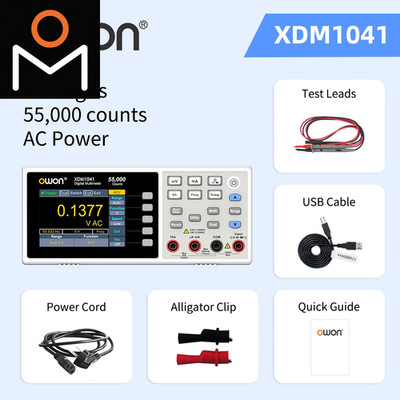 OWON XDM1041 XDM1241 4 1/2 Digital Multimeter Portable Desktop True RMS DC/AC 
