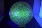 8.25" Plate, Green Uranium Glass, Depression Era, Pattern, Maker, Unknown