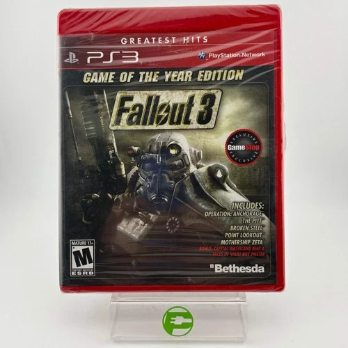 New Fallout 3 [Game of the Year Greatest Hits] (Sony PlayStation 3 PS3, 2009)