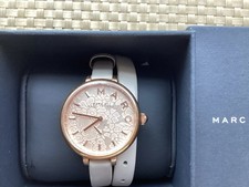 Marc Jacobs Sally Grey Double Wrap Band Watch MJ1418 NEW In Box New Battery