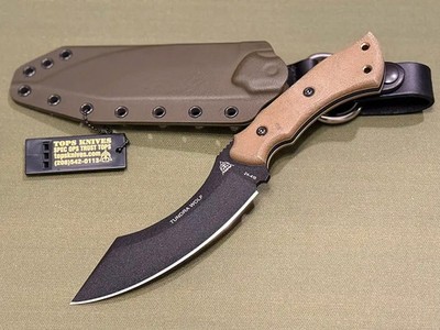 TOPS Knives Tundra Wolf All Belly Drop Point Blade