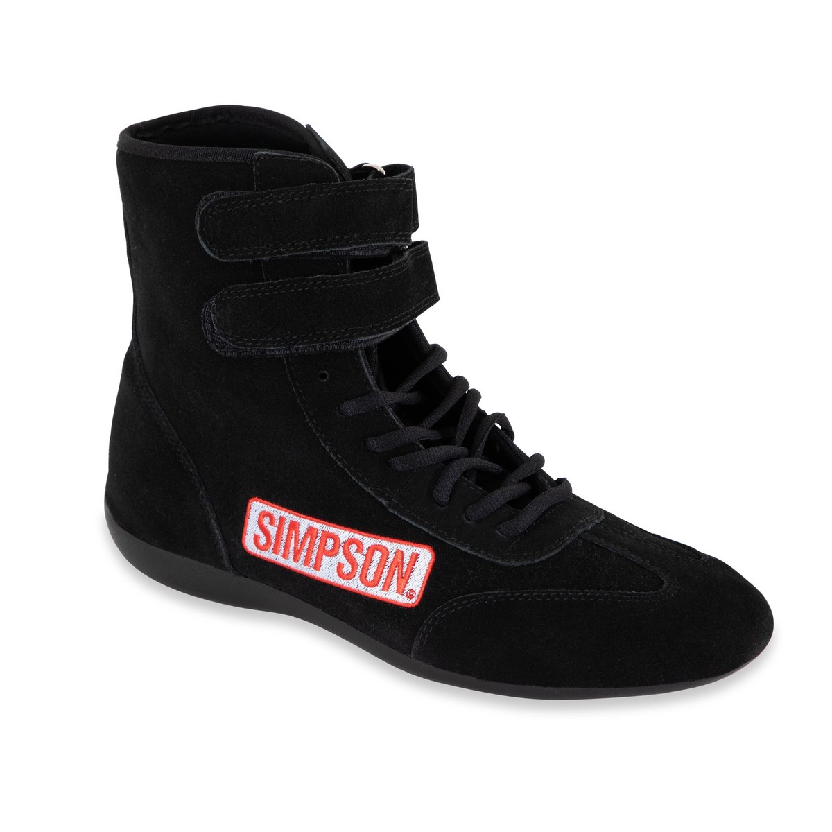 シンプソンズ24 Simpson Racing 28135BK High Top Racing Shoes Adult Size 13.5 Black