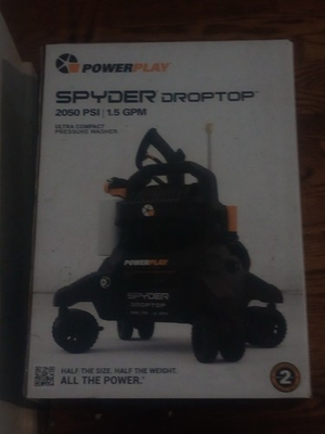 #ad Powerplay Spyder Droptop 2050 Psi 1.5 GPM Ultra Compact Pressure Washer $150.00