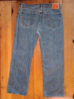 Levis 559 Jeans Tag 36x30 Blue Relaxed Straight Fit Denim Medium Wash 38'' Waist