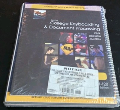 College Keyboarding Document Processing Microsoft Office Word 2007 Update Bundle
